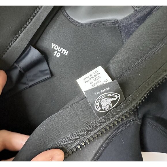 Body Glove JUNIOR PRO 3 BACK ZIP FULLSUIT 3/2MM Full Wetsuit - BLACK Size 10 - Picture 3 of 12